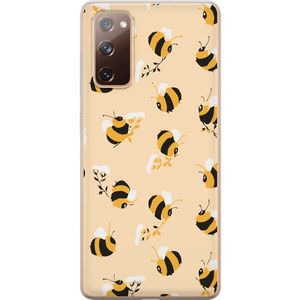Samsung Galaxy S20 FE Transparent Mobilskal Humlor