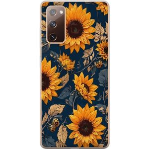 Samsung Galaxy S20 FE Transparent Mobilskal Solrosor