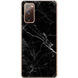 Samsung Galaxy S20 FE Transparent Mobilskal Svart marmor