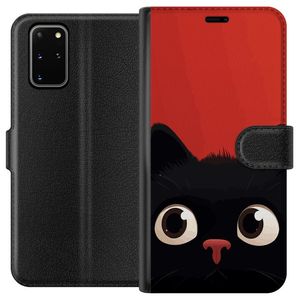 Samsung Galaxy S20+ Sort Tegnebogsetui Busig Katt