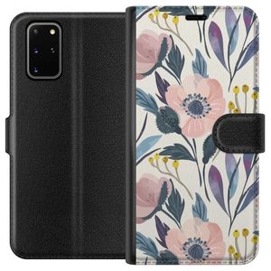 Samsung Galaxy S20+ Sort Lommebokdeksel Blomsterglädje