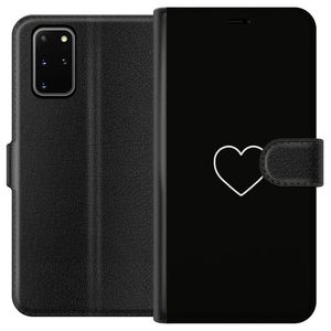 Samsung Galaxy S20+ Svart Plånboksfodral Hjärta