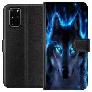 Samsung Galaxy S20+ Sort Lommebokdeksel Blå Varg