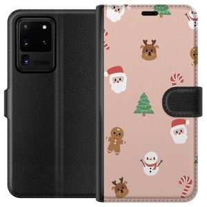 Samsung Galaxy S20 Ultra Svart Plånboksfodral Klassisk Julfest