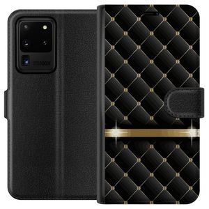 Samsung Galaxy S20 Ultra Musta Lompakkokotelo Lyxigt