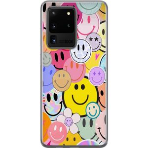 Samsung Galaxy S20 Ultra Transparent Mobilskal Leende Ansikten