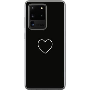 Samsung Galaxy S20 Ultra Transparent Mobilskal Hjärta