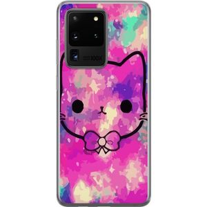 Samsung Galaxy S20 Ultra Transparent Mobilskal Katt