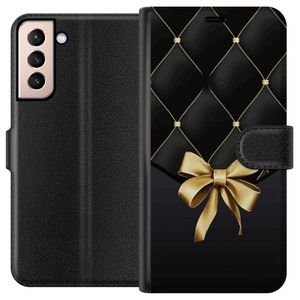 Samsung Galaxy S21 Musta Lompakkokotelo Elegant Rosett