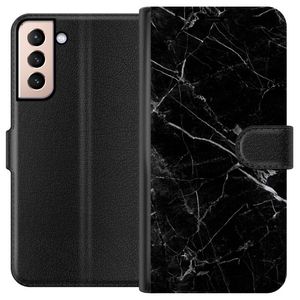 Samsung Galaxy S21 Sort Tegnebogsetui Svart marmor