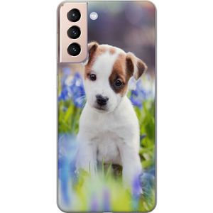 Samsung Galaxy S21 Transparent Mobilskal Hundvalp