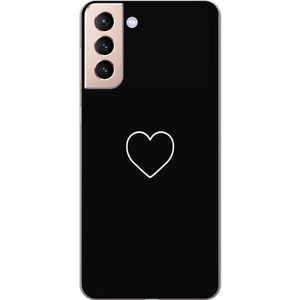 Samsung Galaxy S21 Transparent Mobilskal Hjärta