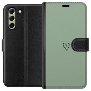 Samsung Galaxy S21 FE 5G Svart Plånboksfodral Hjärta