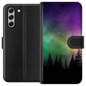 Samsung Galaxy S21 FE 5G Svart Plånboksfodral Norrsken