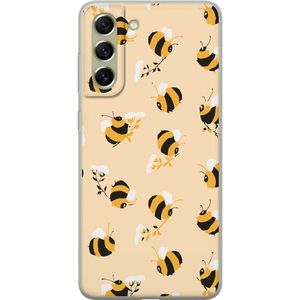 Samsung Galaxy S21 FE 5G Transparent Mobilskal Humlor