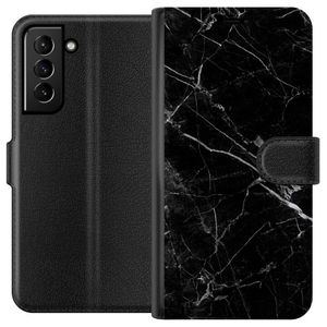 Samsung Galaxy S21+ 5G Sort Tegnebogsetui Svart marmor