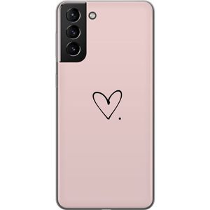 Samsung Galaxy S21+ 5G Transparent Mobilskal Hjärta.
