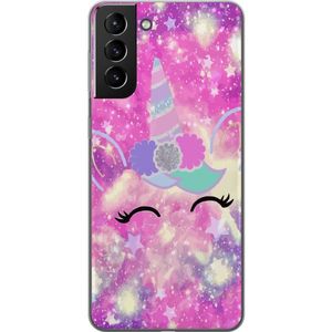 Samsung Galaxy S21+ 5G Läpinäkyvä Puhelinkotelo Glad Enhörning