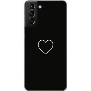 Samsung Galaxy S21+ 5G Transparent Mobilskal Hjärta