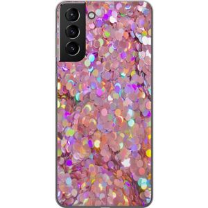 Samsung Galaxy S21+ 5G Läpinäkyvä Puhelinkotelo Glitter
