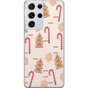 Samsung Galaxy S21 Ultra 5G Transparent Mobilskal Julens Godisglädje