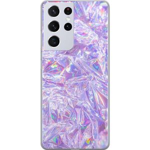 Samsung Galaxy S21 Ultra 5G Transparent Mobilskal Glitter