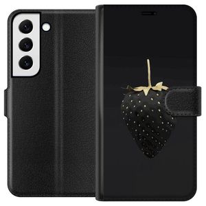 Samsung Galaxy S22 5G Musta Lompakkokotelo Exklusiv Jordgubbe