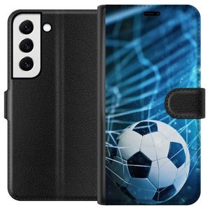Samsung Galaxy S22 5G Musta Lompakkokotelo Fotboll