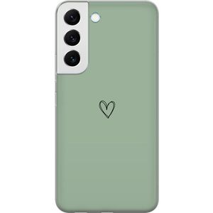 Samsung Galaxy S22 5G Transparent Mobilskal Hjärta