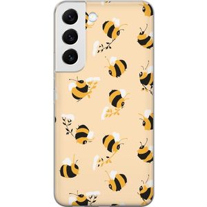 Samsung Galaxy S22 5G Transparent Mobilskal Humlor