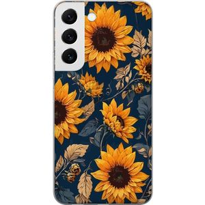 Samsung Galaxy S22 5G Läpinäkyvä Puhelinkotelo Solrosor