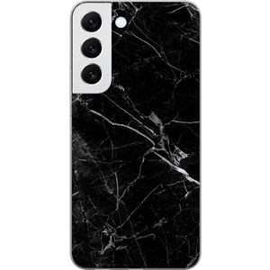 Samsung Galaxy S22 5G Transparent Mobilskal Svart marmor