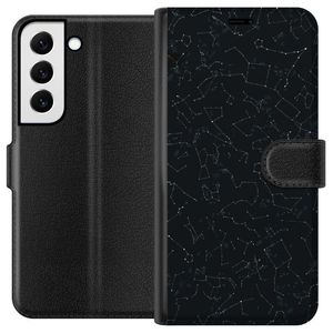 Samsung Galaxy S22+ 5G Svart Plånboksfodral Himlakroppar