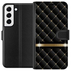 Samsung Galaxy S22+ 5G Musta Lompakkokotelo Lyxigt