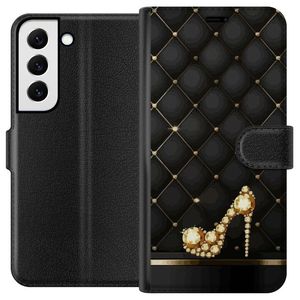 Samsung Galaxy S22+ 5G Musta Lompakkokotelo Lyxig Sko