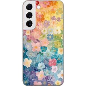 Samsung Galaxy S22+ 5G Läpinäkyvä Puhelinkotelo Miniatyrblommor