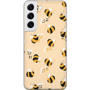Samsung Galaxy S22+ 5G Transparent Mobilskal Humlor