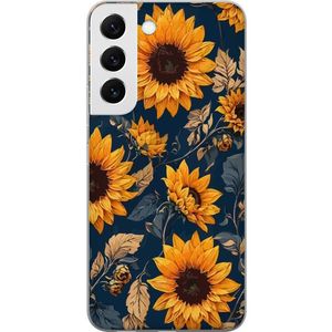 Samsung Galaxy S22+ 5G Transparent Mobilskal Solrosor