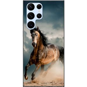 Samsung Galaxy S22 Ultra 5G Transparent Mobilskal Springande Häst