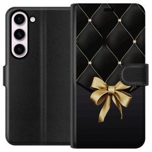 Samsung Galaxy S23 Svart Plånboksfodral Elegant Rosett