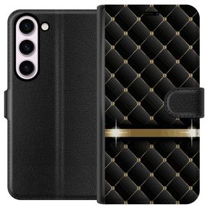 Samsung Galaxy S23 Svart Plånboksfodral Lyxigt