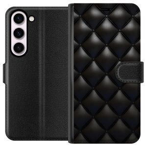 Samsung Galaxy S23 Svart Plånboksfodral Lyxiga rutor