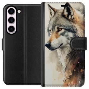 Samsung Galaxy S23 Svart Plånboksfodral Varg