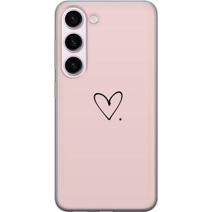 Samsung Galaxy S23 Transparent Mobilskal Hjärta.