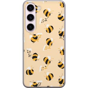 Samsung Galaxy S23 Transparent Mobilskal Humlor