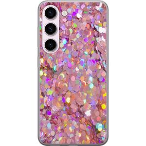 Samsung Galaxy S23 Transparent Mobilskal Glitter