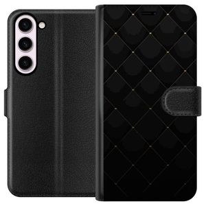 Samsung Galaxy S23+ Svart Plånboksfodral Exklusivt Mönster