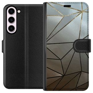 Samsung Galaxy S23+ Musta Lompakkokotelo Mönster Rosé