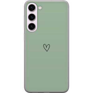 Samsung Galaxy S23+ Transparent Mobilskal Hjärta