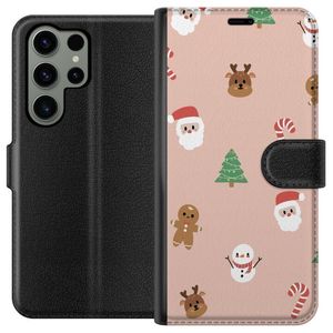 Samsung Galaxy S23 Ultra Svart Plånboksfodral Klassisk Julfest